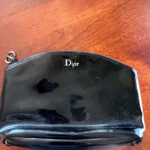 NWOT Dior Patent Leather Cosmetic Bag